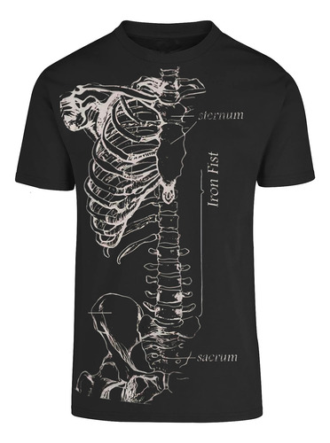 Playera Halloween Terror Esqueleto Doble Estampado