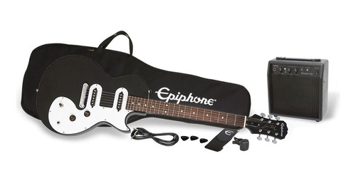 EpiPhone Guitarra Eléctrica Les Paul Pack Ébano