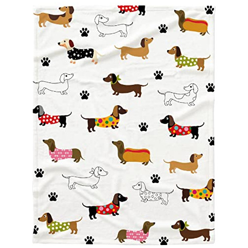 Dachshund Dog Blanket Personalized Dogs Blanket Puppy B...
