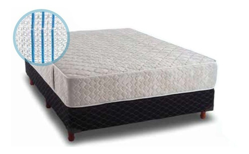 Imagen 2 de 8 de Sommier 1 1/2 Plaza Topacio Axis 100x190x26 Resortes Mix