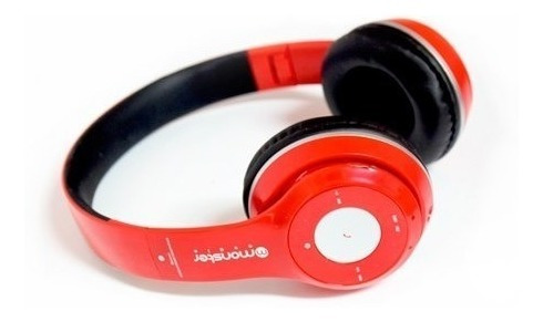 Imagen 2 de 2 de Audifono Bluetooth Monster 725rd Rojo Fm/microsd - Revogames
