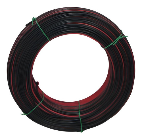 Cable Dúplex Polarizado 2x14 Rojo/negro Aleación X 100 Mts 