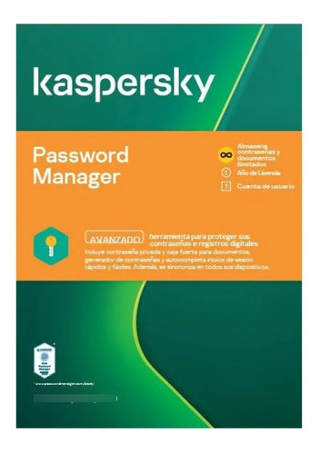 Licencia Kaspersky Cloud Password Manager 1 Dispositivo 1año