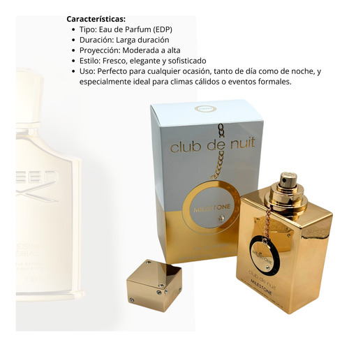 Perfume Club De Nuit Milestone Edp Compatible Creed
