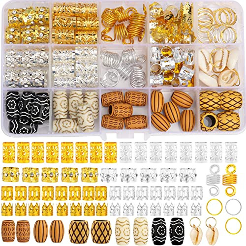 133 Pcs Cabello Joyería Para Locs Temido Accesorios V33xq