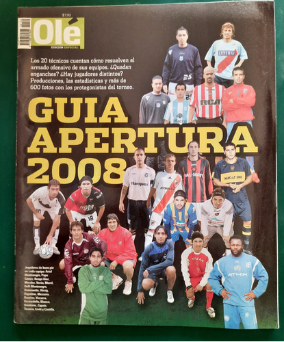 Revista Guia Olé Torneo Apertura 2008 River Boca 