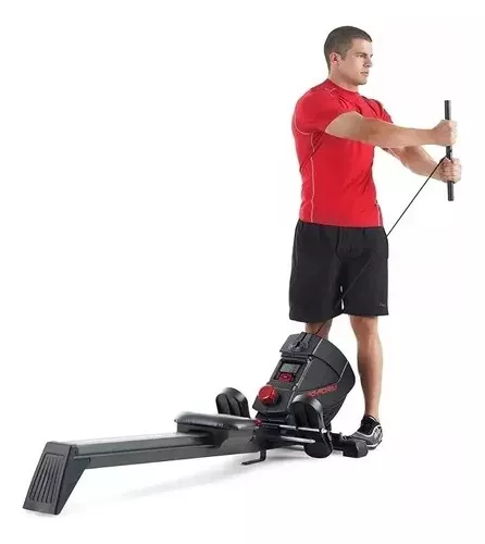 Máquina Remadora De Remo Plegable Ejercitador De Espalda Fitness Fuerza  Musculaciónyim Sports