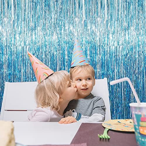 Goer Cortinas Con Flecos Metálicos De Papel De Oropel De 6,4