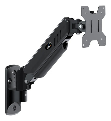 Suporte Articulado Parede Monitor TV 17 a 35 9kg ELG Giro 360° Inclinável Altura até 25cm VESA 75x75 e 100x100 Polegadas Preto F410