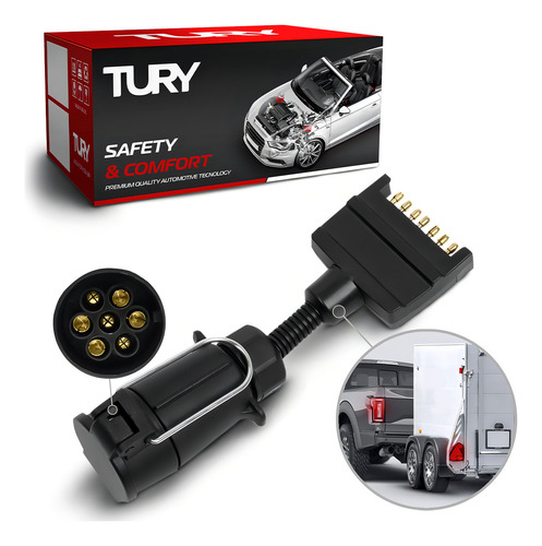 Módulo Iluminação De Carretas Engate Tury Connect 5 Dn