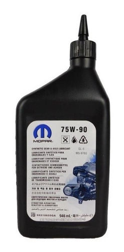 Aceite Diferencial 75w90 Gl-5 Ms-9763 Original Mopar 946 Ml.