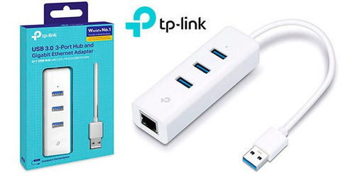 Imagen 3 de 4 de Tp Link Ue330 Usb 3.0 3-port Hub & Gigabit Ethernet Adapter