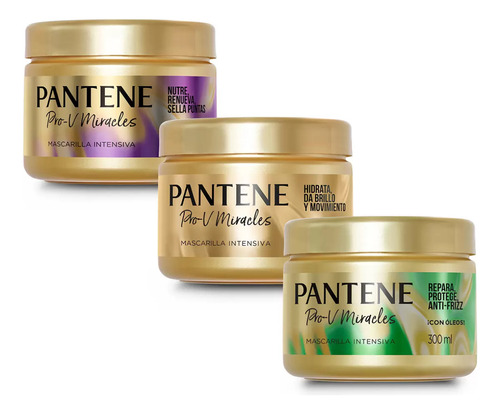 Cronograma Capilar Pantene 3pzas De 300 Ml C/u