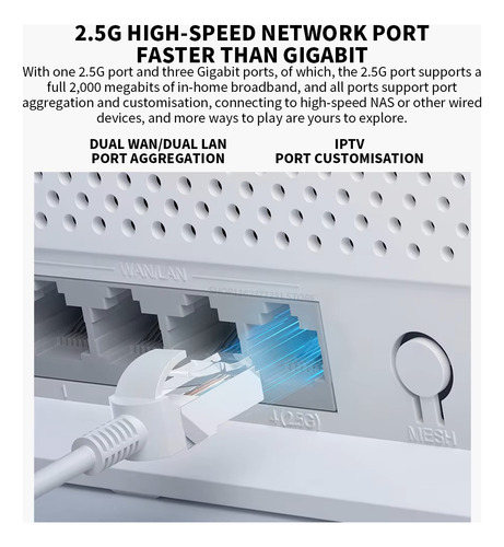 Roteador Xiaomi Be5000 Wi-fi 7 Mesh - Porta 2.5g - Dual Wan