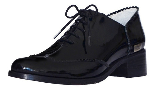 Zapato Abotinado Dama Cuero Acordonado | Donata Drid
