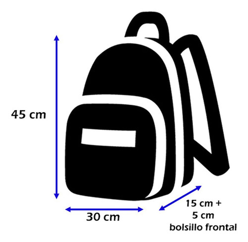 Imagen 3 de 6 de Mochila San Lorenzo Con Licencia Oficial 17,5 Pulgadas