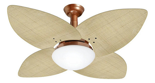 Ventilador Teto Jet Aspen Cobre/nt 4pás Rattan 110v+controle Cor Da Estrutura Cobre Cor Das Pás Rattan Natural Diâmetro 120 Cm Frequência 60hz Material Das Pás Mdf Quantidade De Pás 4 110