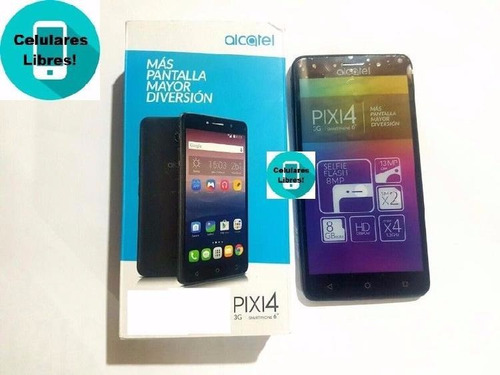 Celular Pixi 4 Alcatel Blanco Casi Tablet De Pantalla 6 Dual