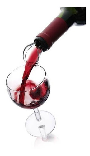 Imagen 1 de 3 de Servidor De Vino Cristal Set X 2- Wine Server Vacu Vin