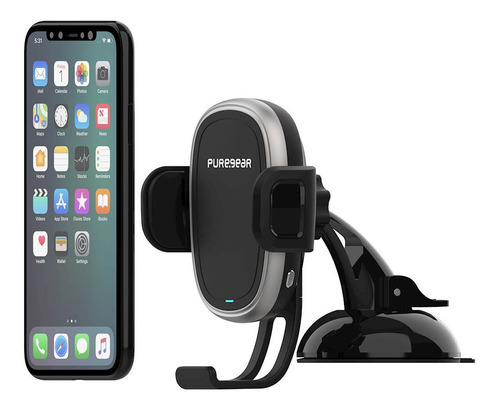 Cargador Celular Puregear Inalambrico Wireless Auto Grip