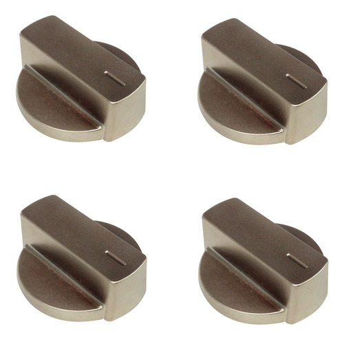 4pcs Botao Manipulo Cooktop Prata 5gx 93992268 - Tramontina