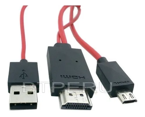 Cables para conectar el celular con la Tv 