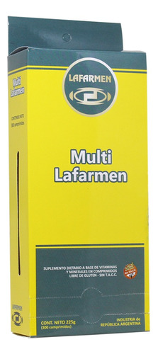 Multivitaminico Lafarmen X 300 Comprimidos