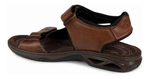 Imagem 3 de 6 de Sandalia Masculina Pegada 132906-01 Em Couro - Pinhao