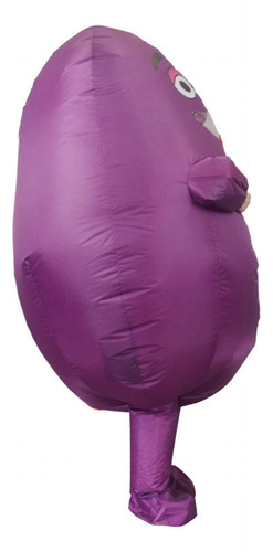 Funny Blow-up Grimace Costume For Adults Halloween Party L