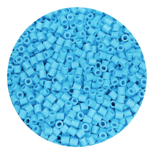 1kilo Hama Beads 5mm Color A , 18000beads Aprox Color Azul Claro Diámetro 5 Mm