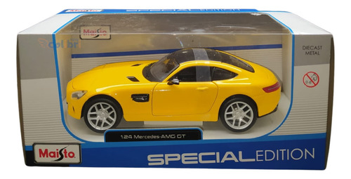 Maisto Special Edition 1:24 Mercedes-amg Gt Amarelo