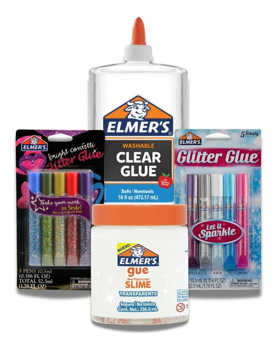 Pack Elmers Glitter Gue Clear