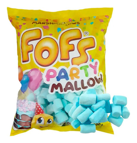 Marshmallow Azul Fofs Party Mallow 400g - Florestal