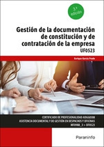 Libro Gestión De La Documentación De Constitución Y De Contr