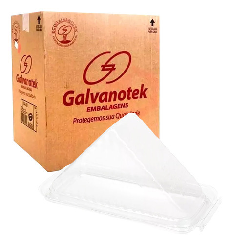 Embalagem Sanduíche Natural Com Lacre Galvanotek G-565 C/100 Cor Água