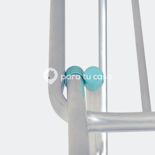 Imagen 6 de 10 de Tender Tendedero Para Ropa De Pie Aluminio Plegable Con Alas