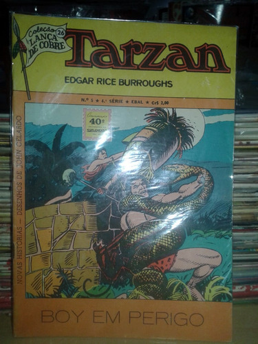 Tarzan Nº 05  4ª Série Coleção Lança De Cobre Editora Ebal  