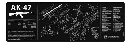 Tekmat Ak47 - Alfombrilla Para Rifle, Color Negro