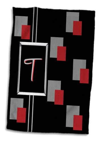 Rosa Moderna, Geométrica, Negra, Roja Y Gris, En 3d, Diseño