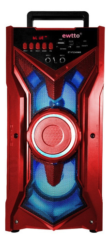 Parlante Ewtto ET-P2349MB portátil con bluetooth