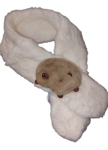 Bufanda Para Niños Capybara Invierno Beige Capybara Unica