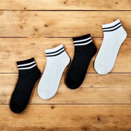 6 Pares Calcetines A Rayas. Algodón. Surtido Untalla