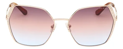 Lentes De Sol Dorado Degradé Guess Gu7843s33f