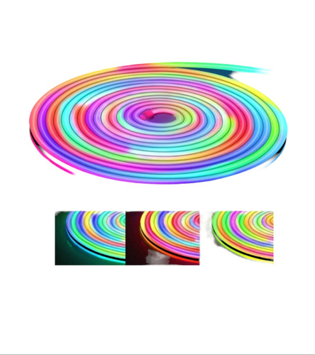 Led Neon Rgbic 12v X 5 Mts Flexible +fuente+controlador+app Color de la luz RGB