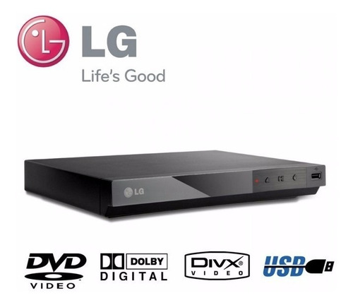 Imagen 1 de 4 de Reproductor Dvd Con Usb LG Dp132 Rca Mp3 Wma