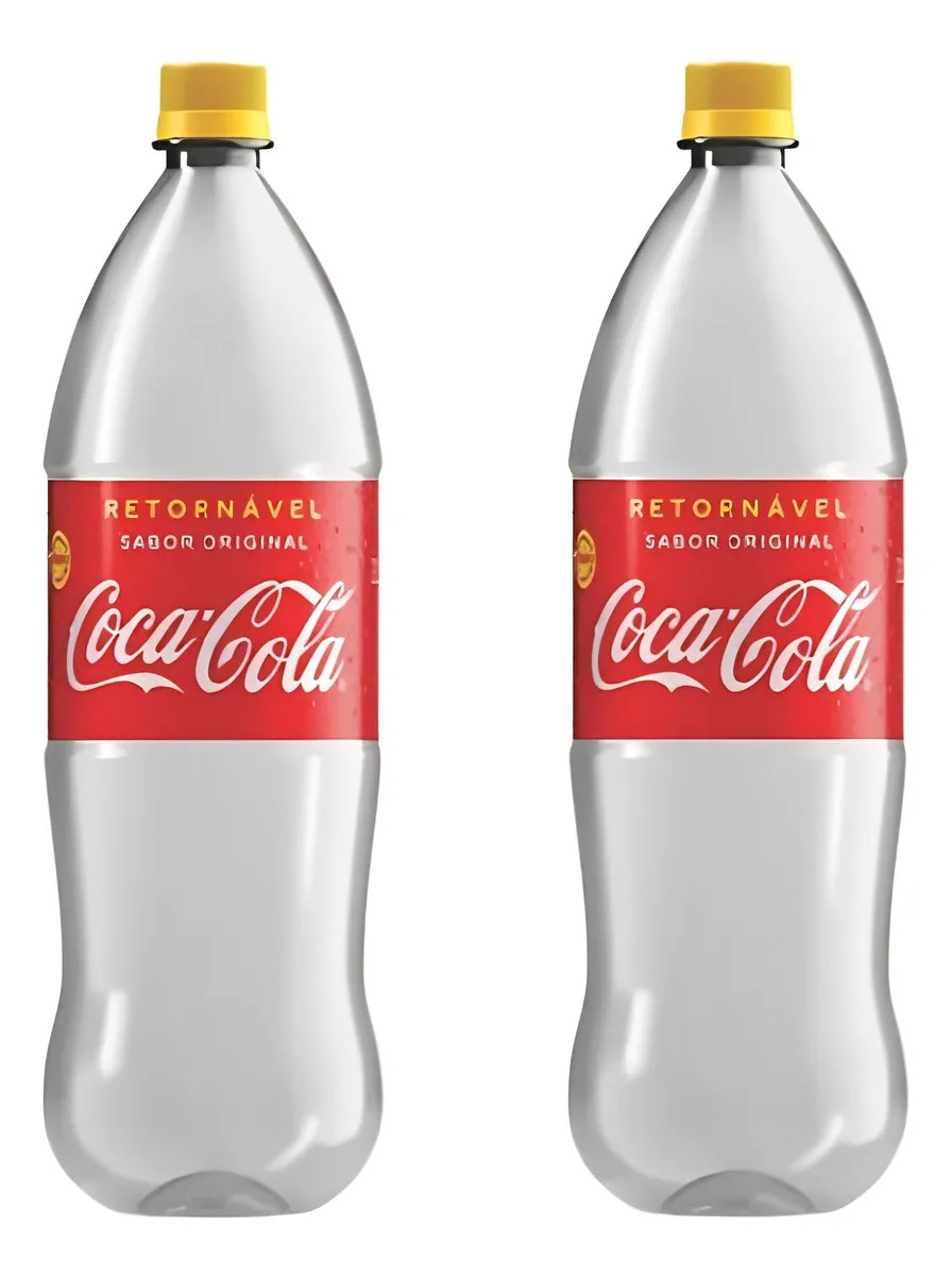 Coca-cola Retornável Garrafa 2l Vazia Kit Com 2 Unidades