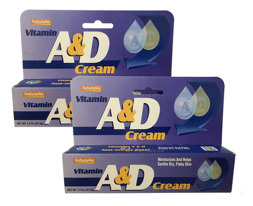 Crema Hidratante Y Calmante Con Vitamina A Y D 2 Botellas De