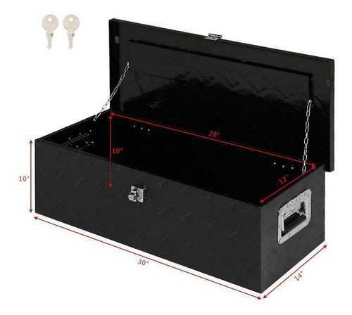 Oyymte Caja Herramienta Para Debajo Cama Aluminio Negro 30 