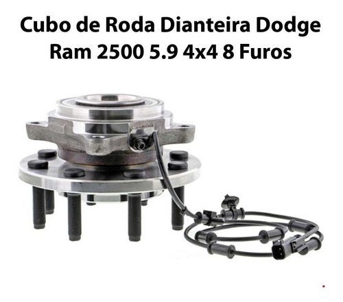 Cubo De Roda Dianteiro Dodge Ram 2500 5.9 4x4 8 Furos