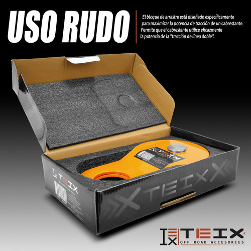Imagen 2 de 7 de Polea Para Winch Snatch Block 10 Toneladas Cable 4x4 Offroad